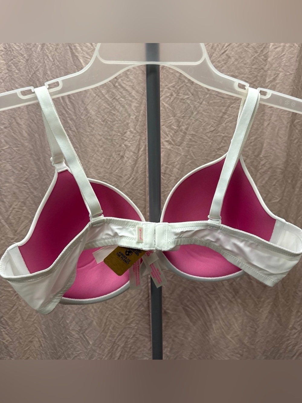 Victoria Secret PINK bra! White size 38B NWT - Picture 2 of 6